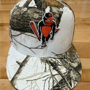 New Era 59Fifty Baltimore Orioles 30th Anniversary Camo Hat 7 3/8 Cooperstown